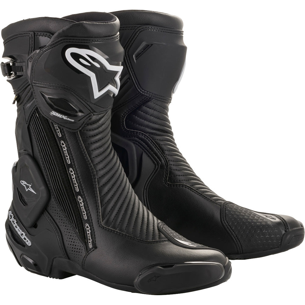 Alpinestars SMX Plus V2 Gore-Tex Boots Black / Silver - ThrottleChimp