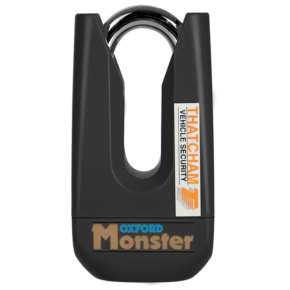 Oxford Monster Disc Lock Black - 11 mm Shackle - ThrottleChimp