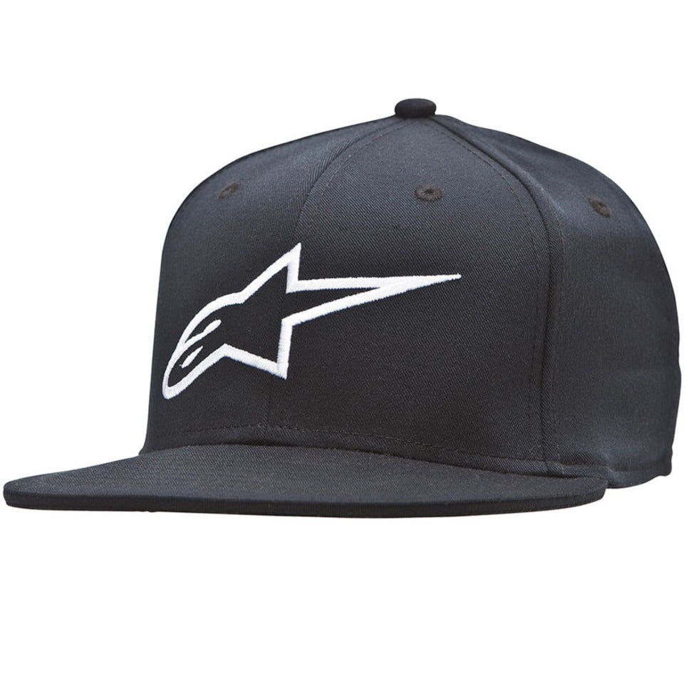 Alpinestars Ageless Flat Cap Black / White - ThrottleChimp