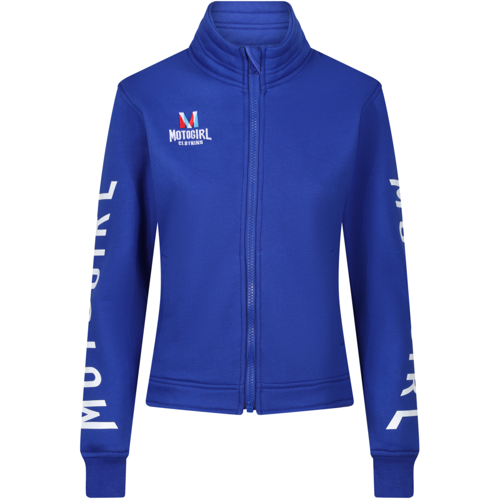 MotoGirl M-Patch Ladies Sweatshirt Blue - ThrottleChimp