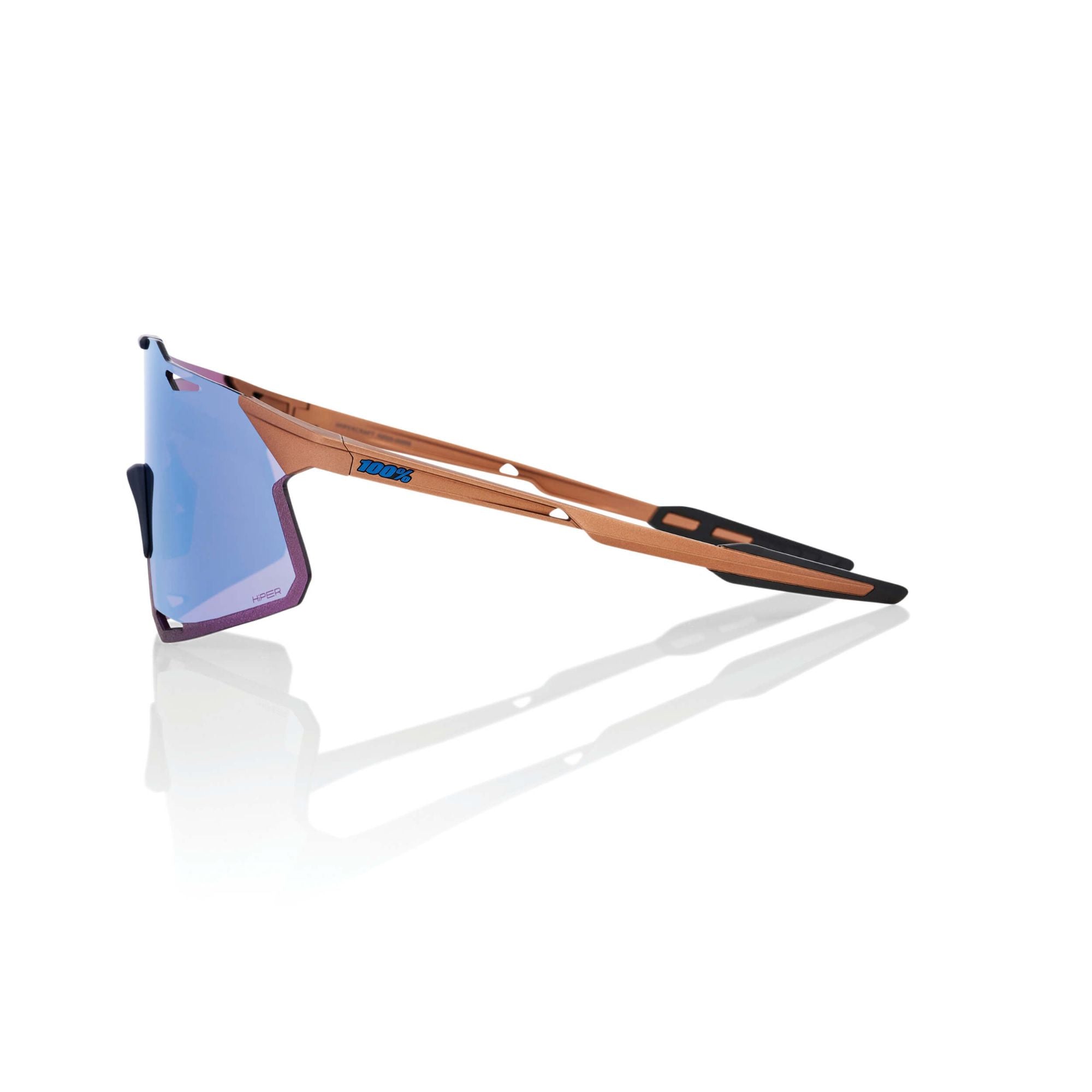 100% Hypercraft Glasses Matt Copper Chromium / HiPER Blue Multilayer Mirror FREE 1 YEAR Returns, FREE UK Delivery | ThrottleChimp