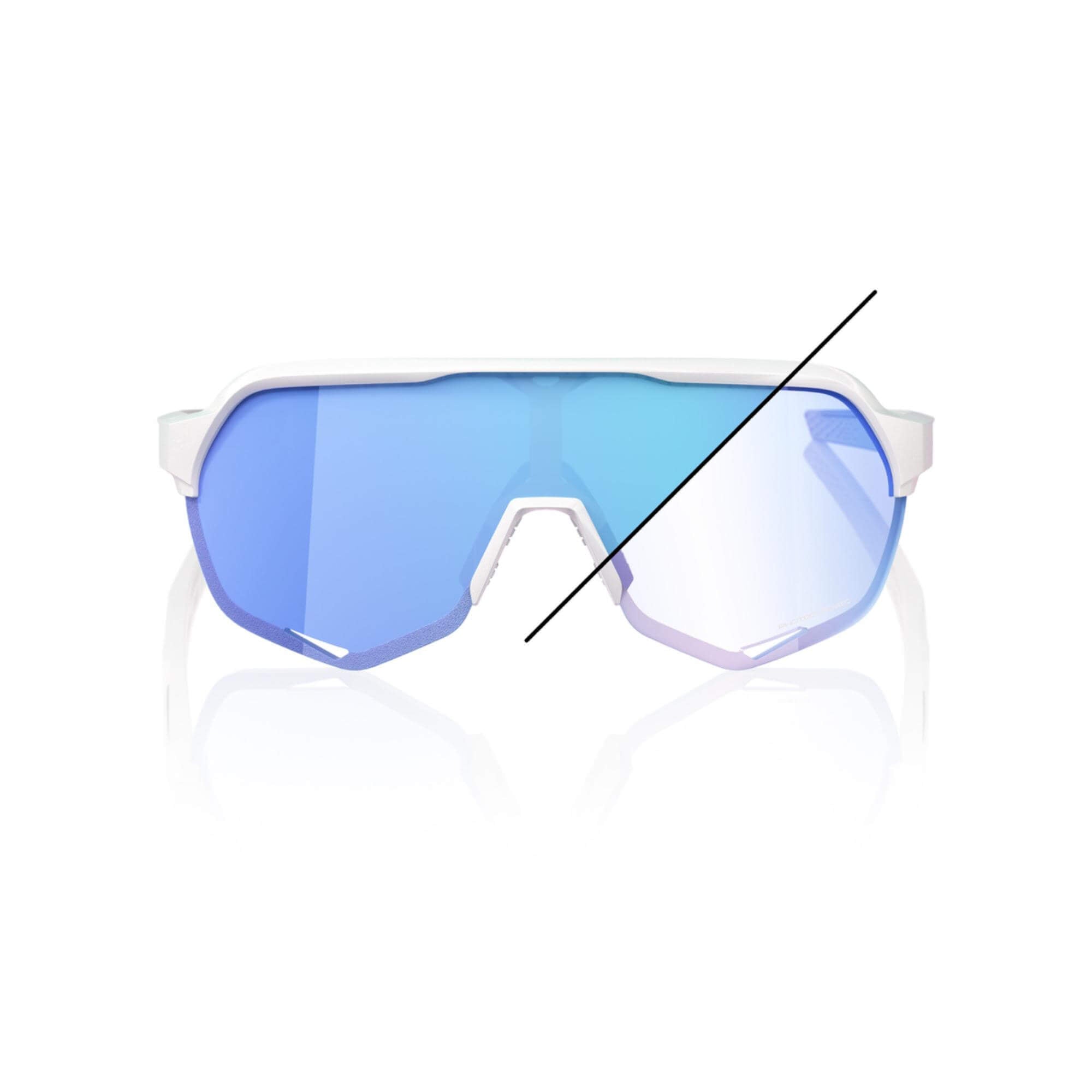 100% S2 Bastille LE Glasses Pearl White Glitter/Blue Mirror Photochromic Lens FREE 1 YEAR Returns, FREE UK Delivery | ThrottleChimp