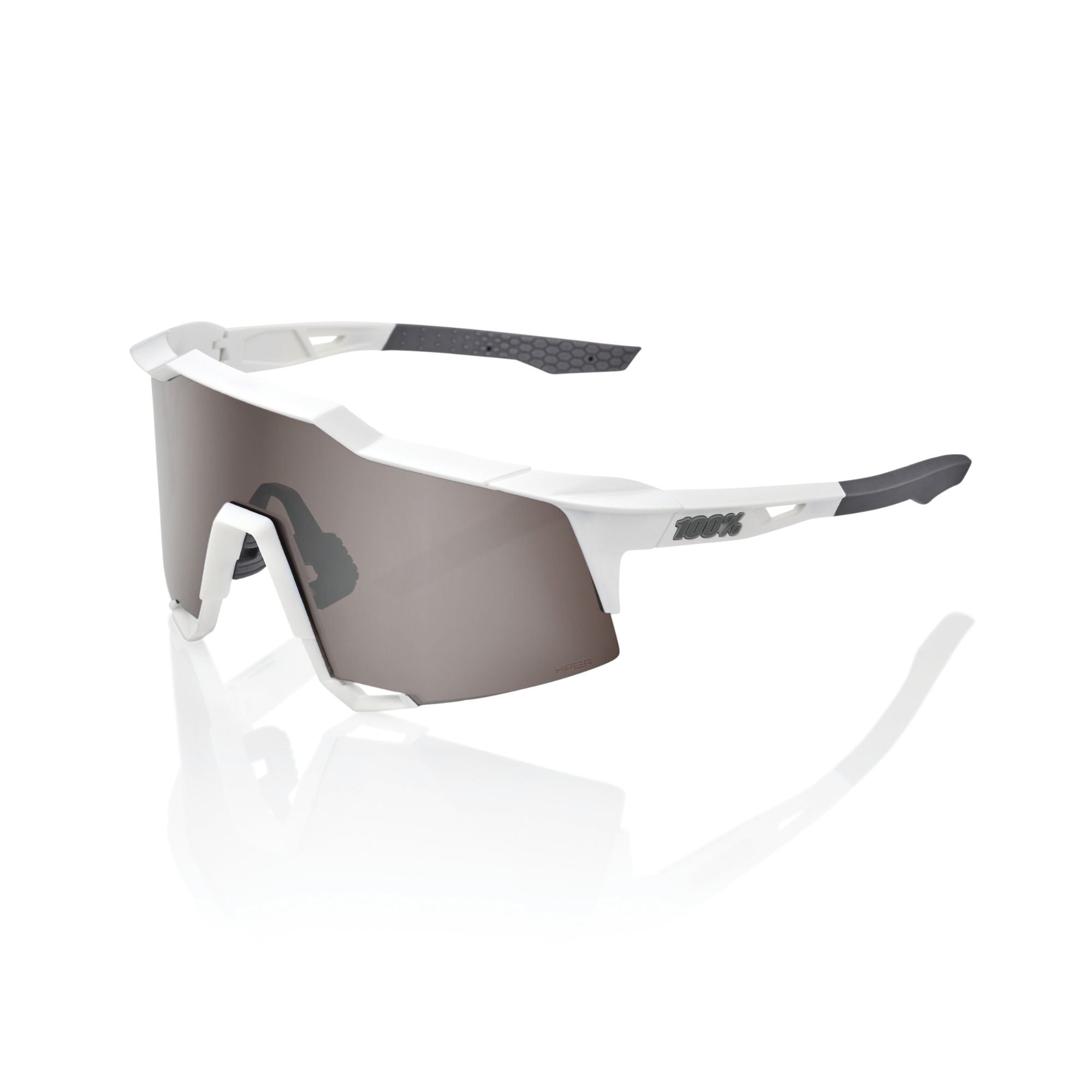 100% Speedcraft Glasses Matt White / HiPER Silver Mirror Lens FREE 1 YEAR Returns, FREE UK Delivery | ThrottleChimp