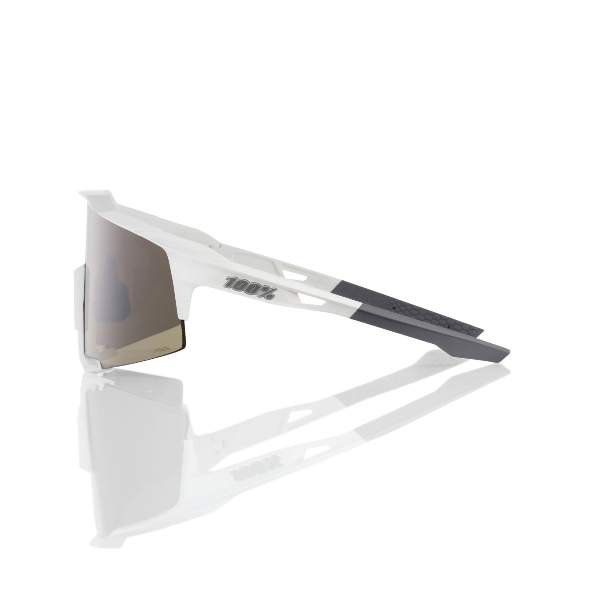 100% Speedcraft Glasses Matt White / HiPER Silver Mirror Lens FREE 1 YEAR Returns, FREE UK Delivery | ThrottleChimp