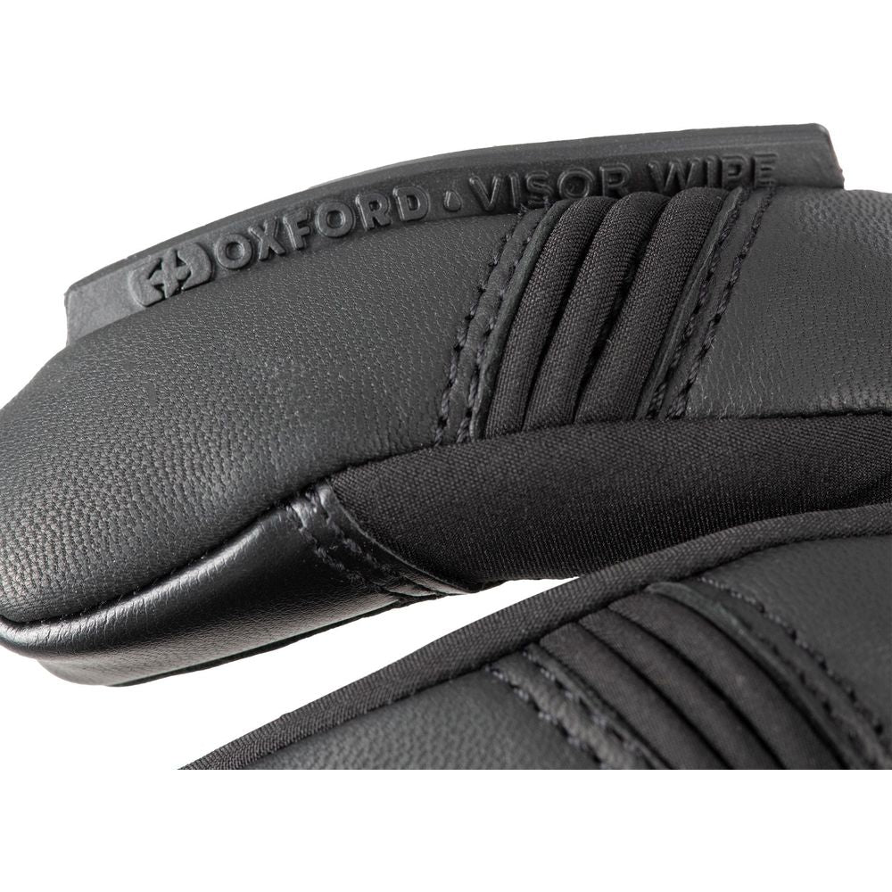 Oxford Calgary 2.0 Leather Gloves Black (Image 7) - ThrottleChimp