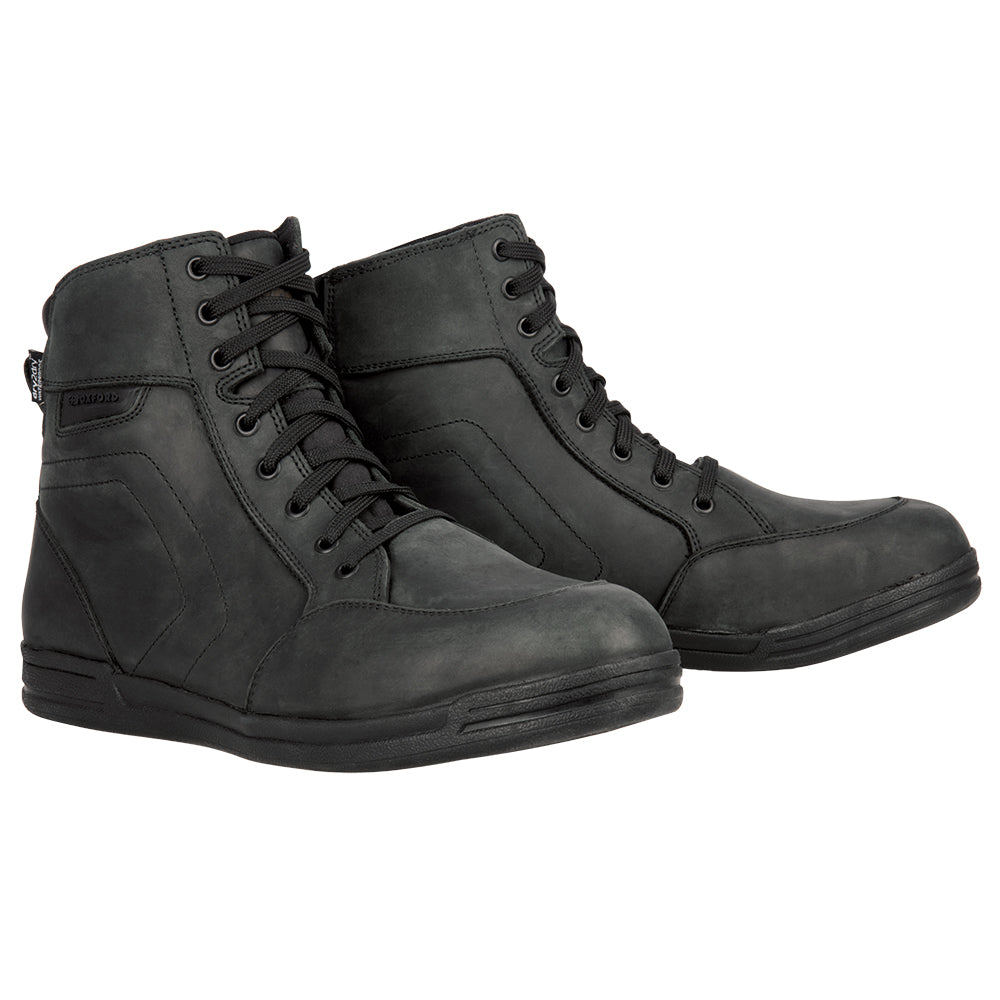 Oxford Kickback All Weather Boots Black - ThrottleChimp