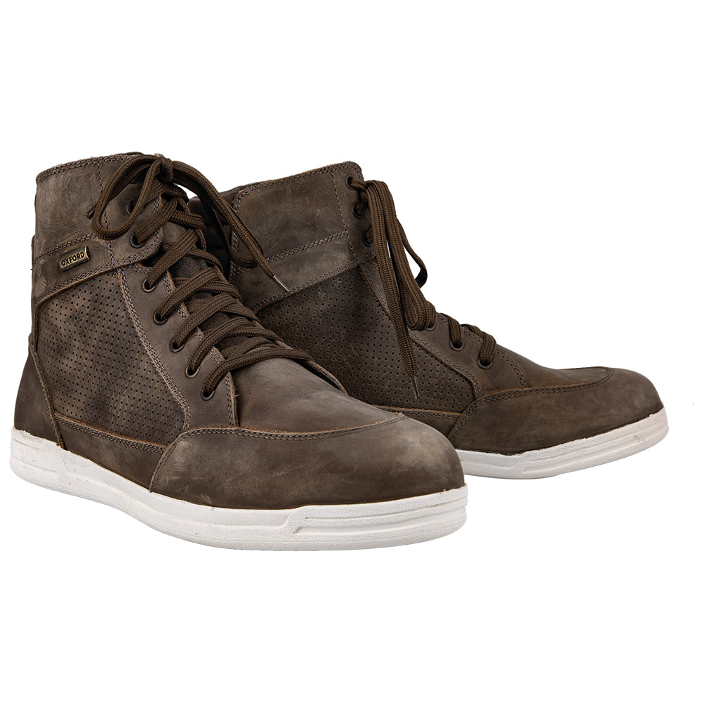 Oxford Kickback Air Boots Brown - ThrottleChimp