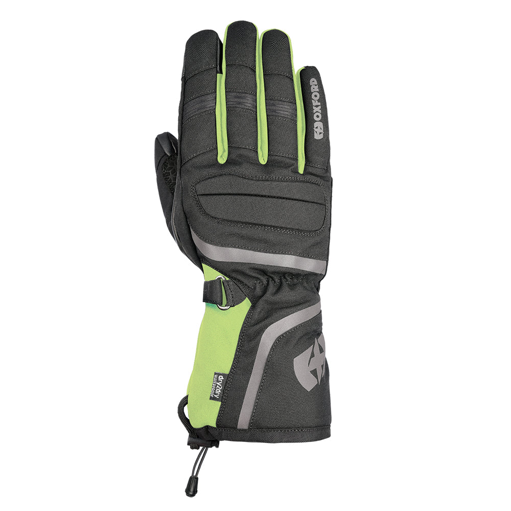 Oxford Convoy 3.0 Textile Gloves Black / Fluorescent - ThrottleChimp