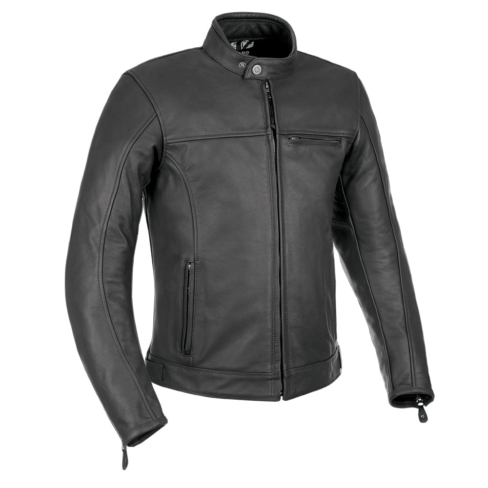 Oxford Walton Leather Jacket Black - ThrottleChimp