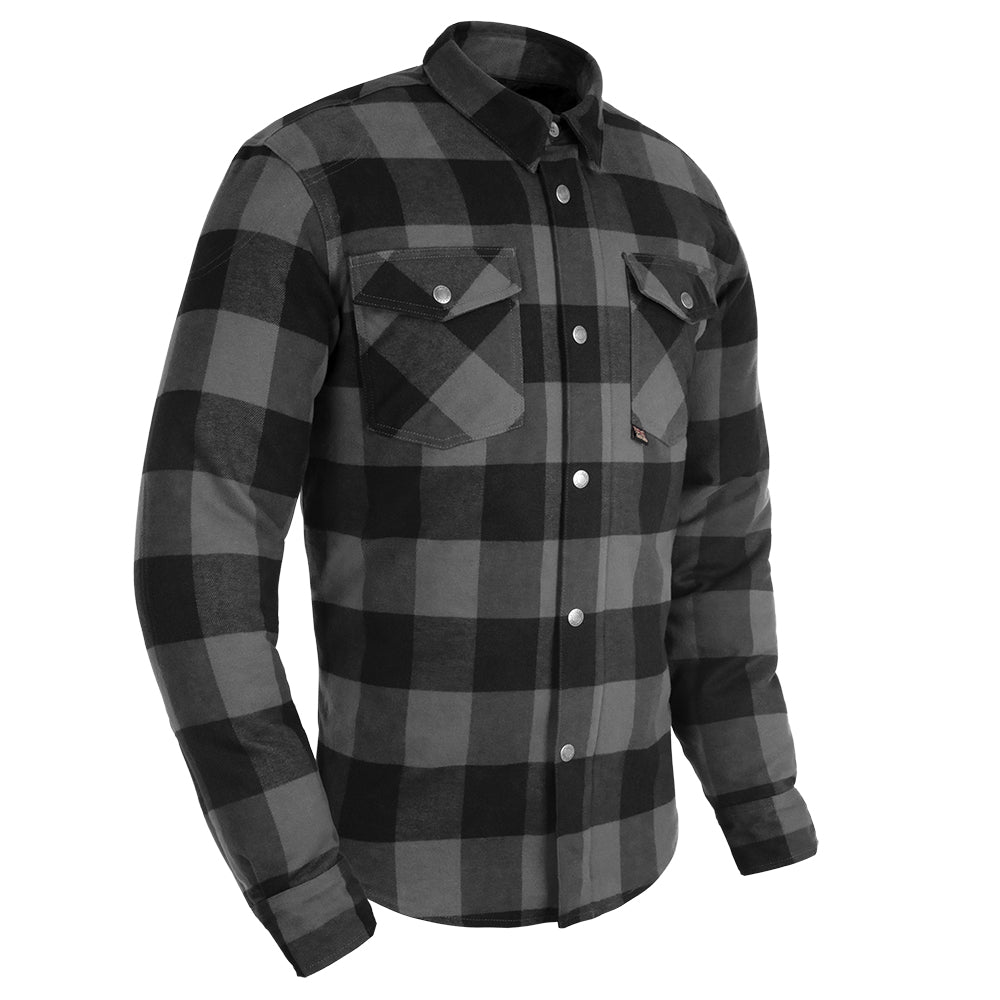 Oxford Kickback 2.0 Shirt Grey Check - ThrottleChimp