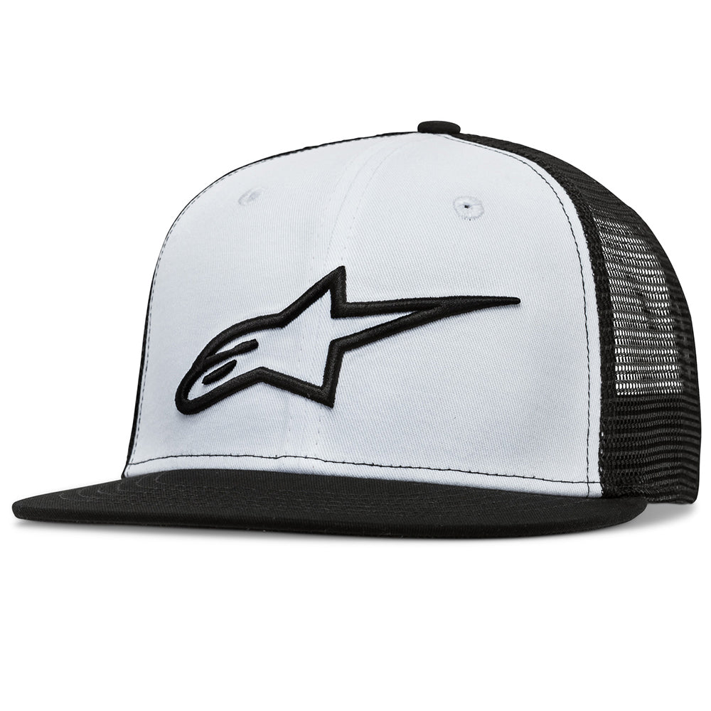 Alpinestars Corp Trucker Cap White / Black - ThrottleChimp