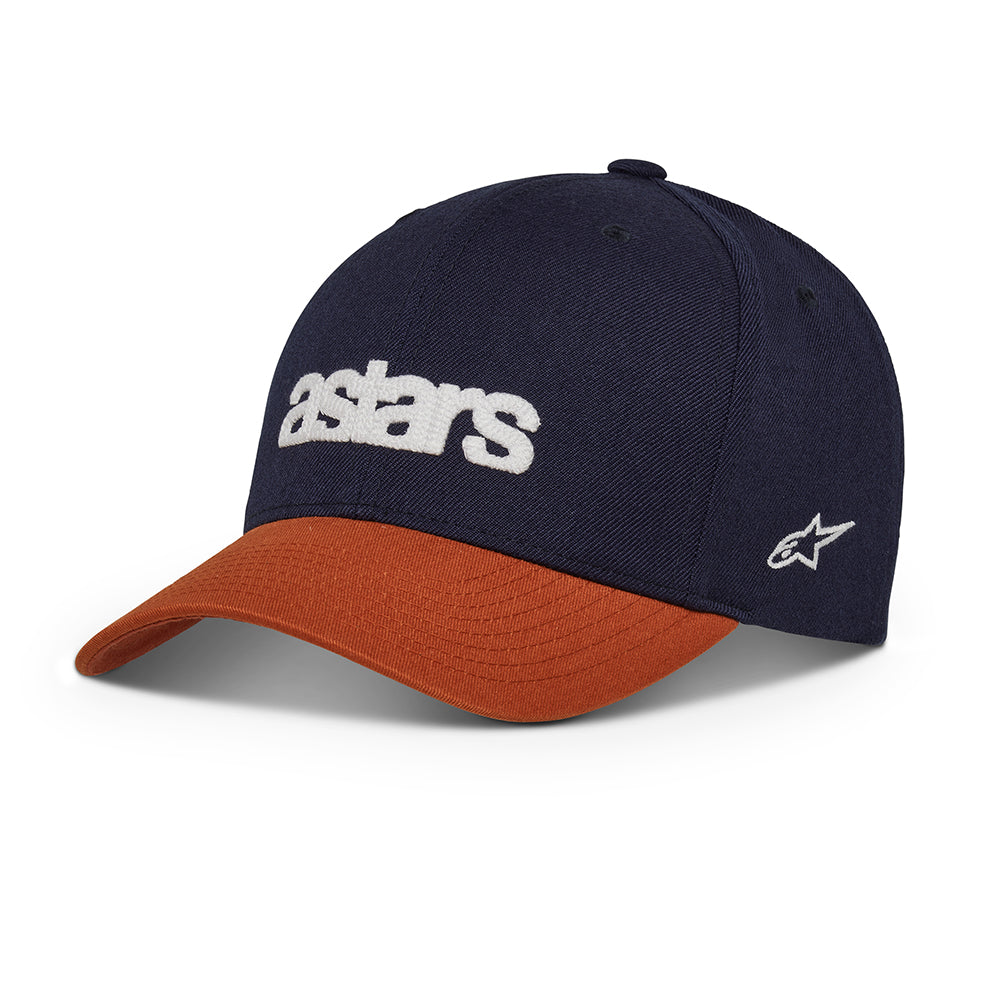 Alpinestars History Cap Navy Rust - ThrottleChimp