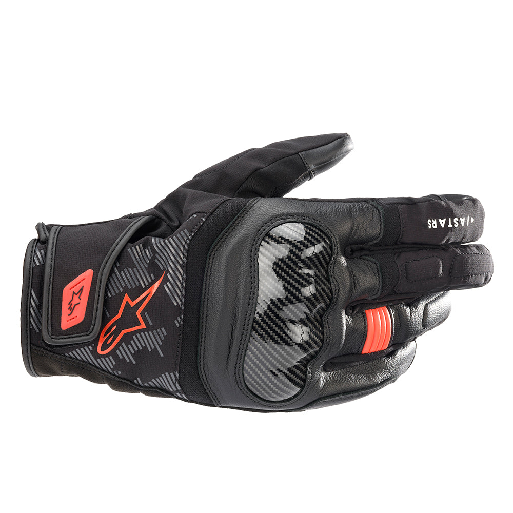 Alpinestars SMX Z Drystar Gloves Black / Fluo Red - ThrottleChimp