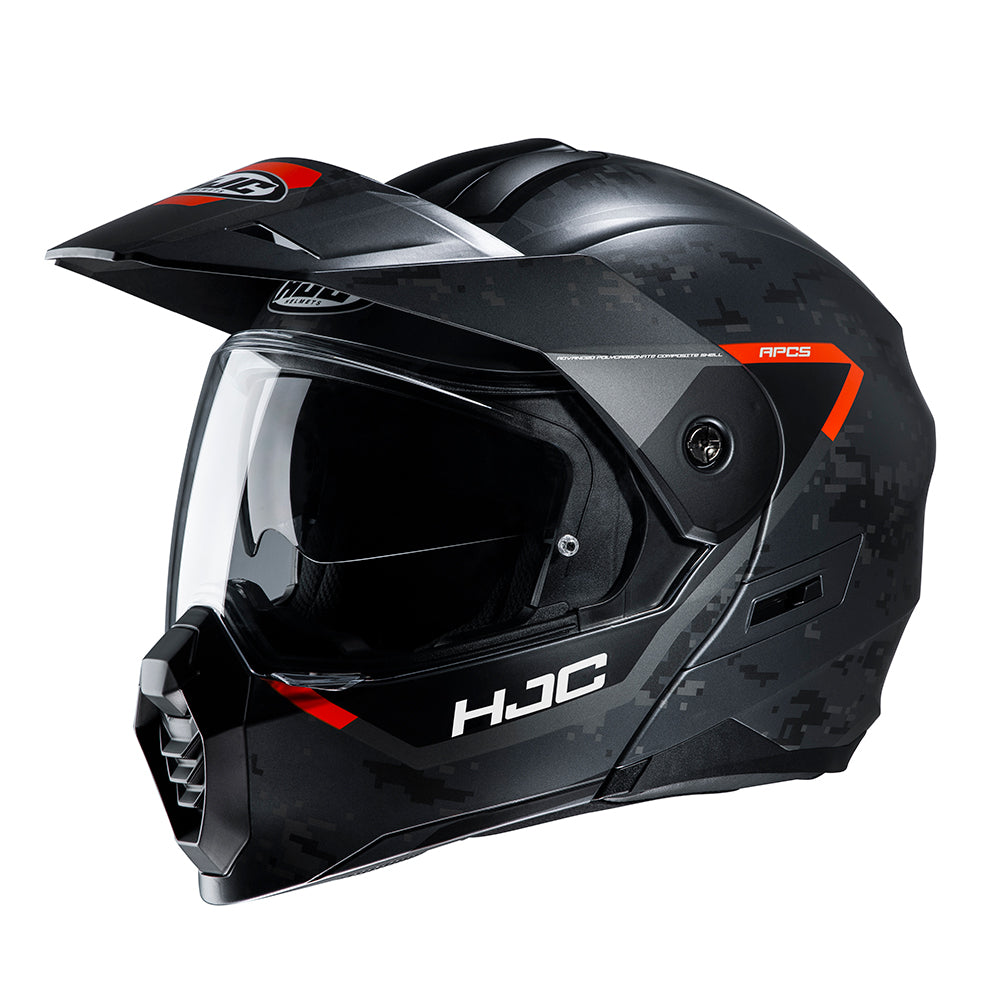 HJC C80 Bult Flip-Up Helmet MC7SF Orange / Black - ThrottleChimp