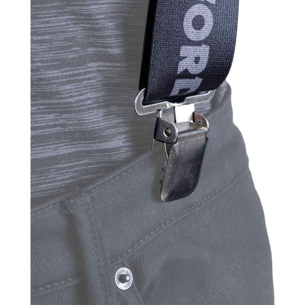 Oxford Riggers Trousers Braces Oxford Logo Black / Grey (Image 4) - ThrottleChimp