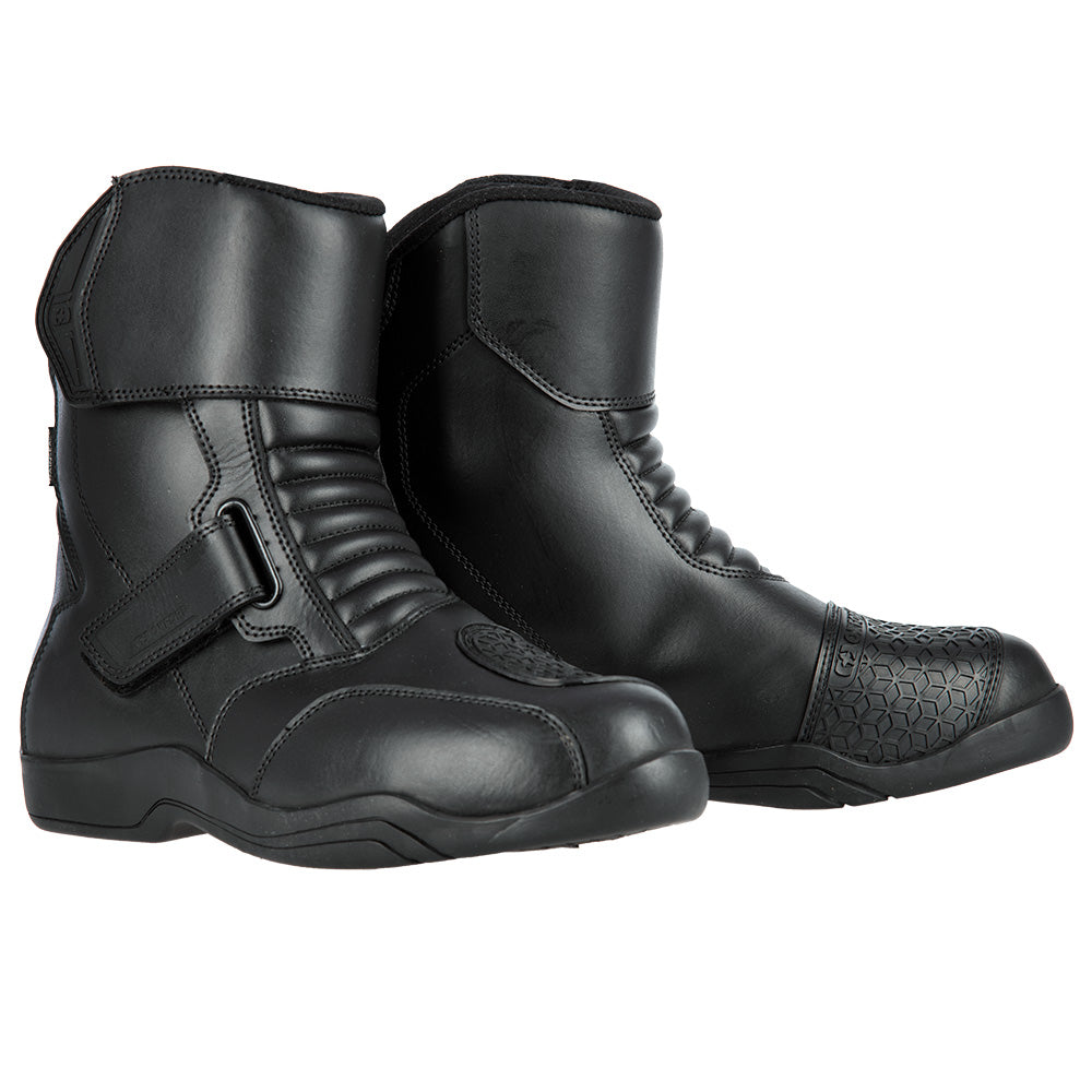 Oxford Delta Short Boots Black - ThrottleChimp