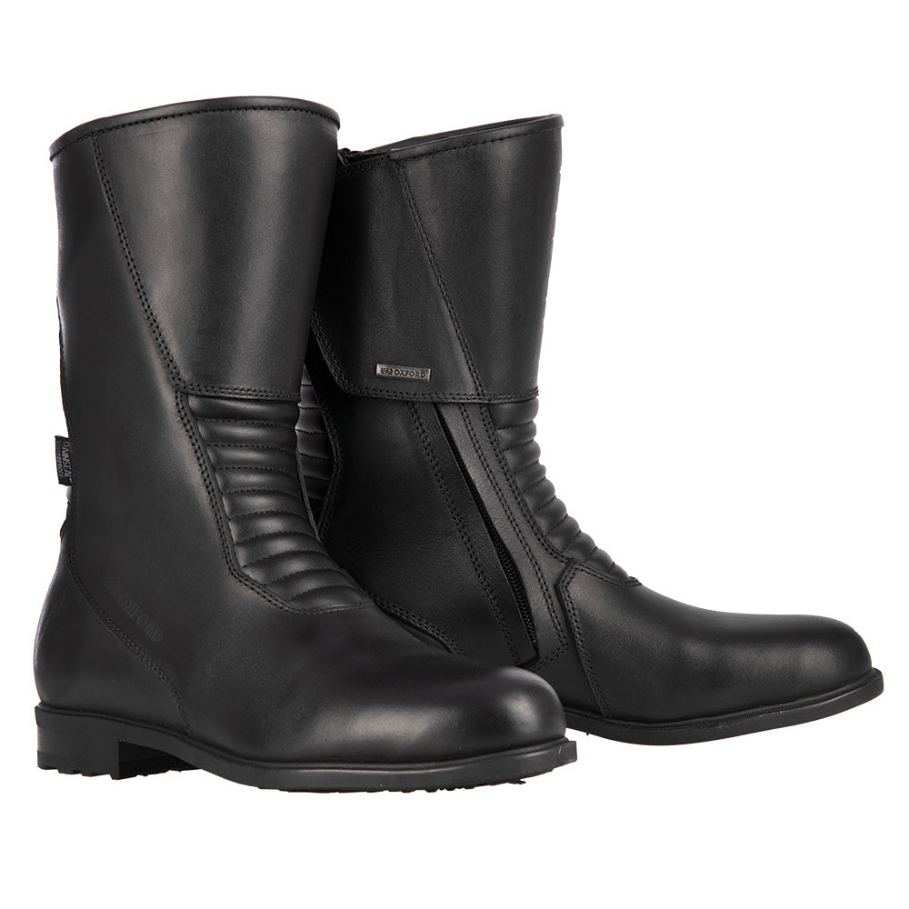 Oxford Valentina Ladies Boots Black - ThrottleChimp