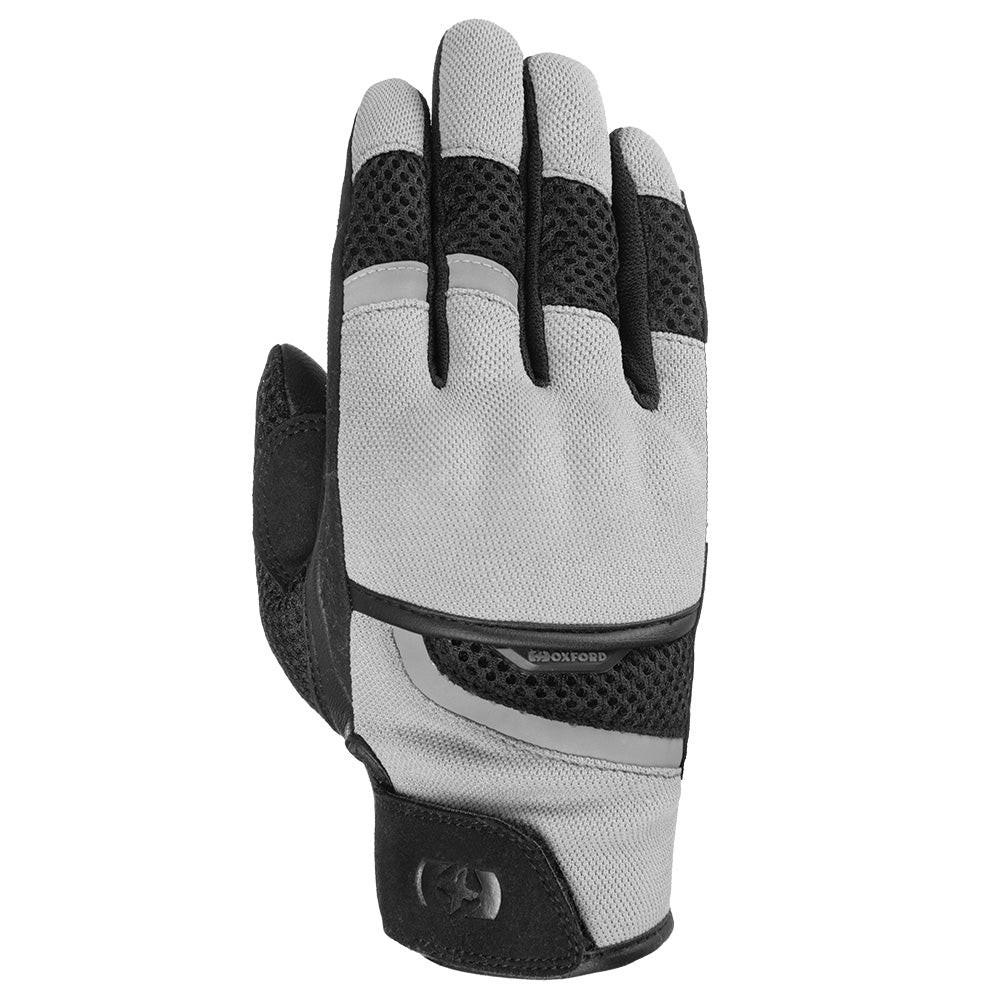 Oxford Brisbane Ladies Textile Gloves Charcoal / White / Black - ThrottleChimp