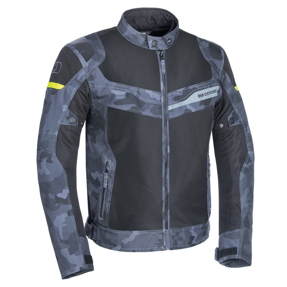 Oxford Dakar Dry2Dry Air Textile Jacket Grey Camo - ThrottleChimp