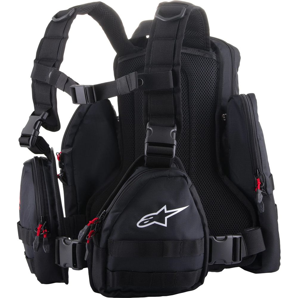 Alpinestars Techdura Tactical Backpack Black / White - 9 Litres (Image 2) - ThrottleChimp