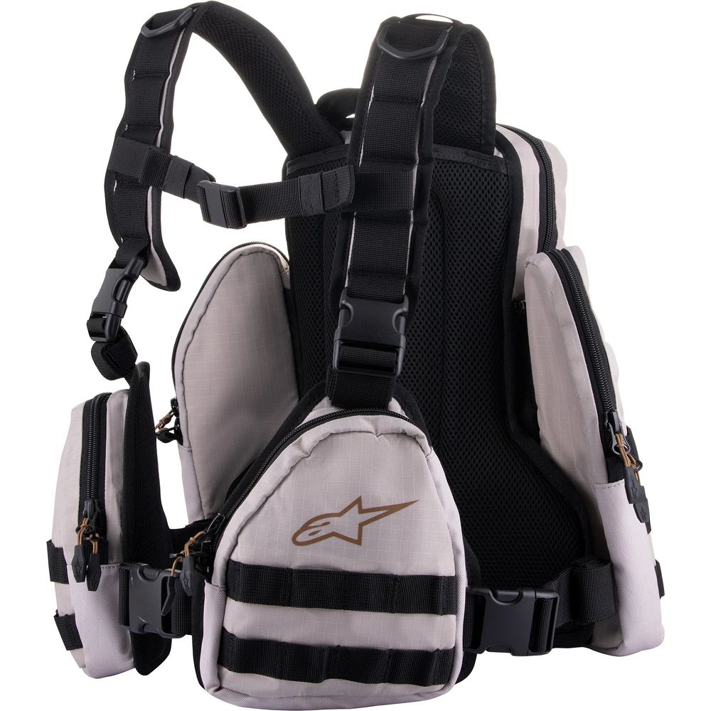 Alpinestars Techdura Tactical Backpack Warm Gray / White - 9 Litres (Image 2) - ThrottleChimp