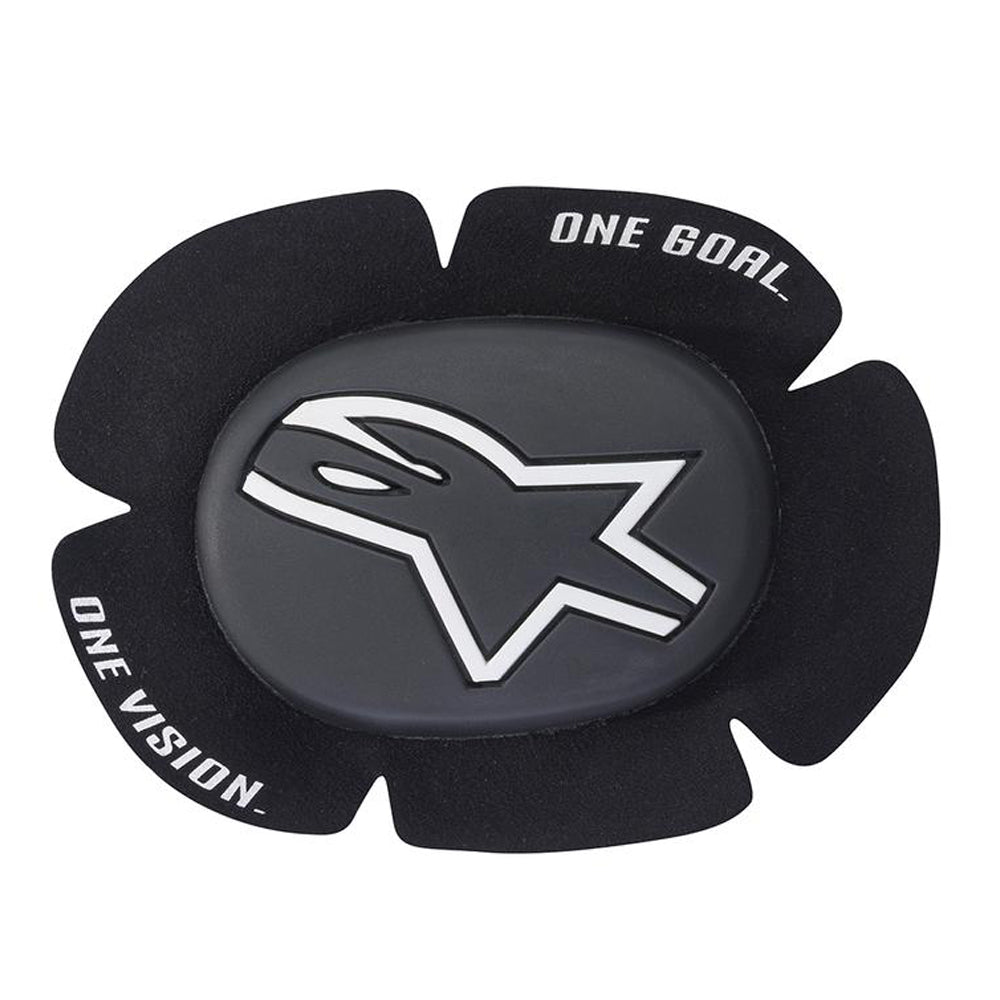 Alpinestars GP Sport Evo Knee Sliders Black / White - ThrottleChimp