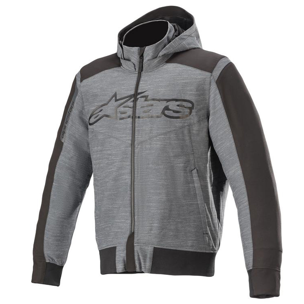 Alpinestars Rhod Windstopper Hoodie Asphalt / Black FREE 1 YEAR Returns, FREE UK Delivery | ThrottleChimp