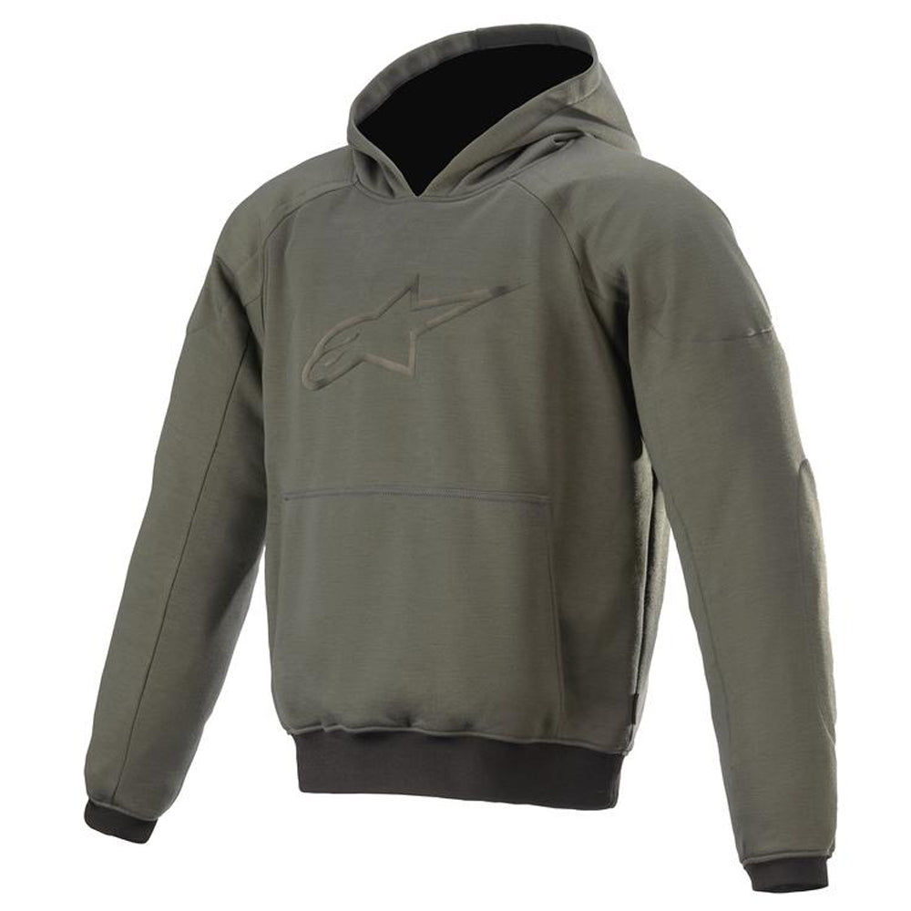 Alpinestars Ageless Hoodie Military Green / Melange FREE 1 YEAR Returns, FREE UK Delivery | ThrottleChimp