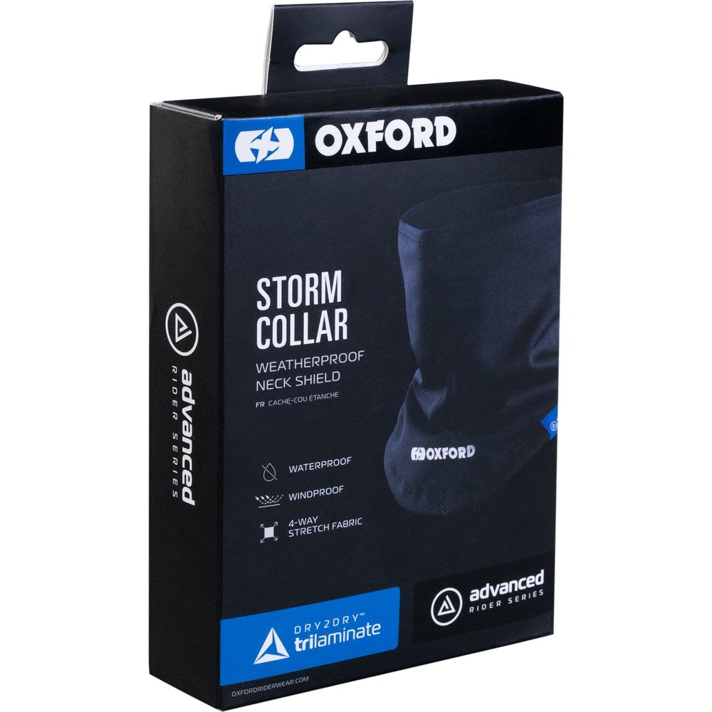 Oxford Advanced Storm Collar Neck Shield Black (Image 2) - ThrottleChimp