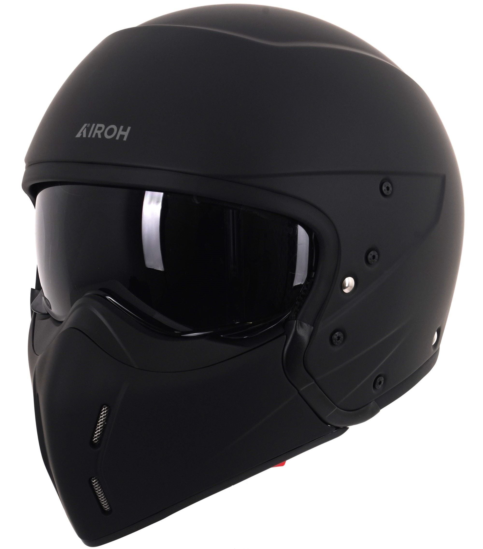 Airoh J-110 Convertible Helmet Matt Black FREE 1 YEAR Returns, FREE UK Delivery | ThrottleChimp