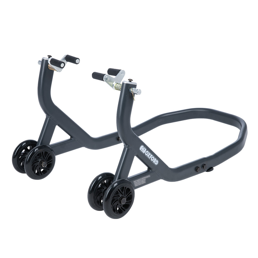 Oxford Zero-G Front Paddock Stand Grey - ThrottleChimp