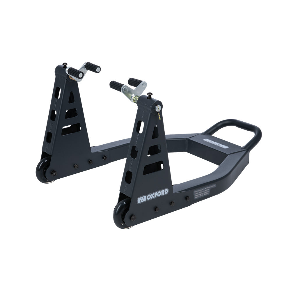 Oxford Zero-G Lite Front Paddock Stand Black - ThrottleChimp