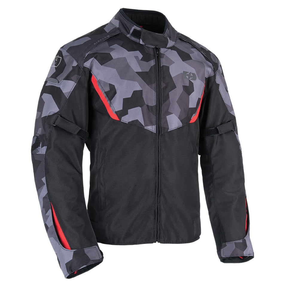 Oxford Delta 1.0 Textile Jacket Camo Grey / Black - ThrottleChimp