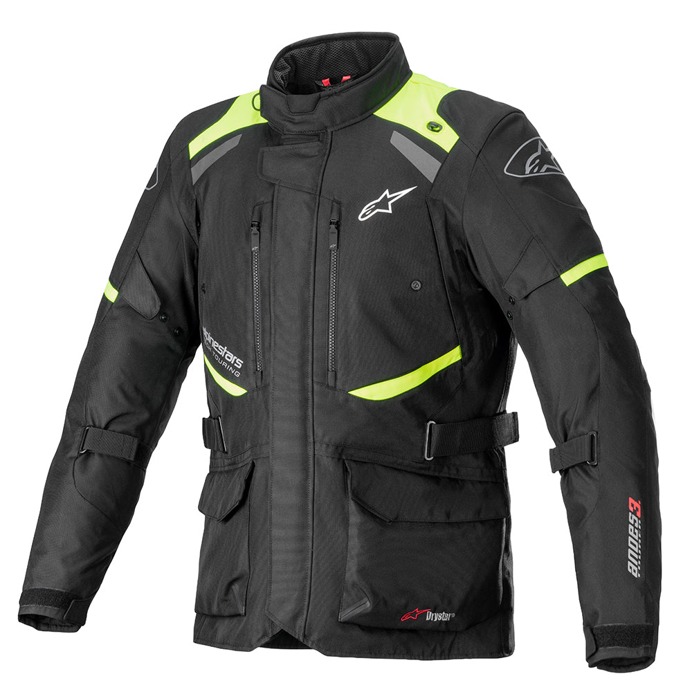 Alpinestars Andes V3 Drystar Jacket Black / Fluo Yellow - ThrottleChimp