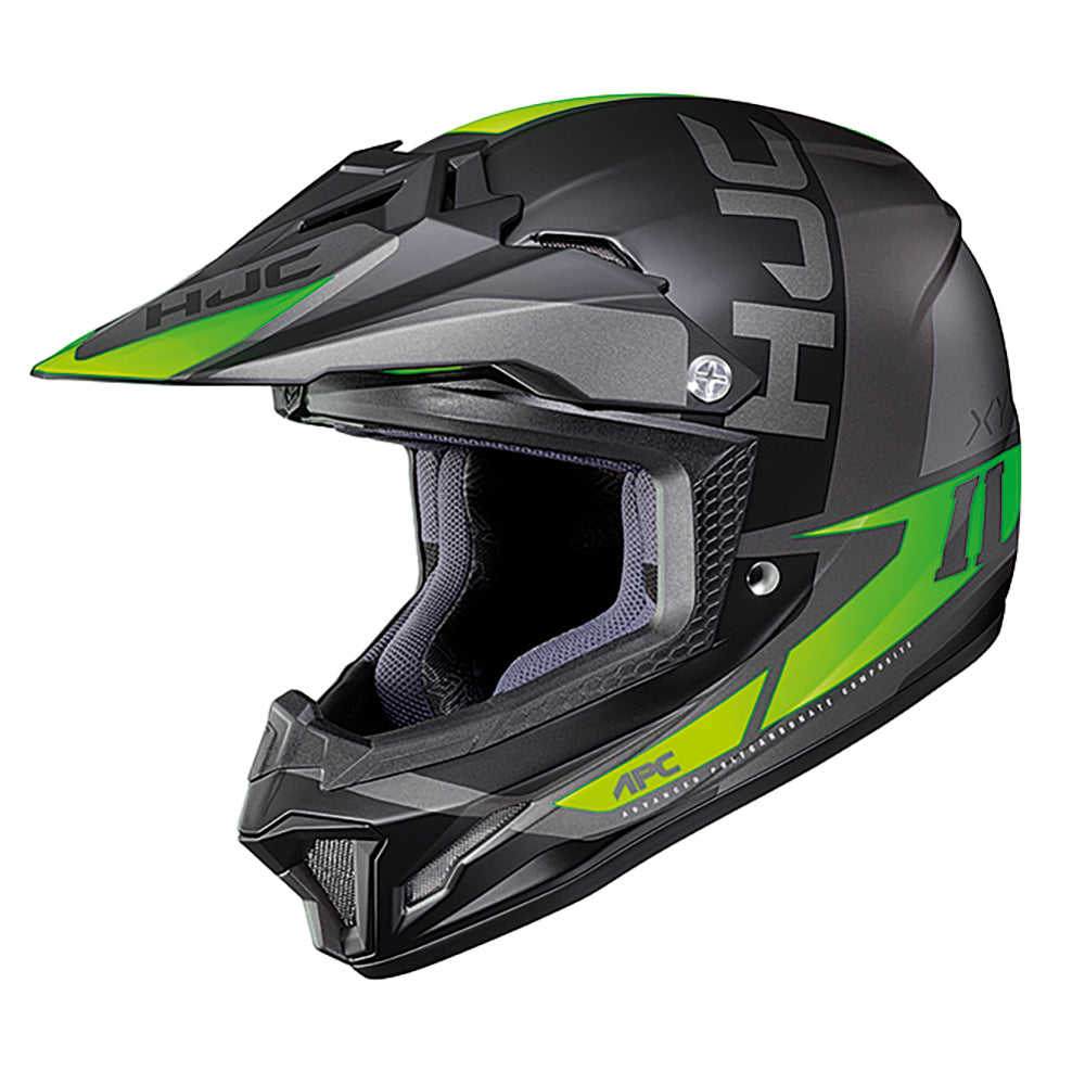 HJC CL-XY 2 Youth Creed Motocross Helmet MC4HSF Fluo Green / Black - ThrottleChimp