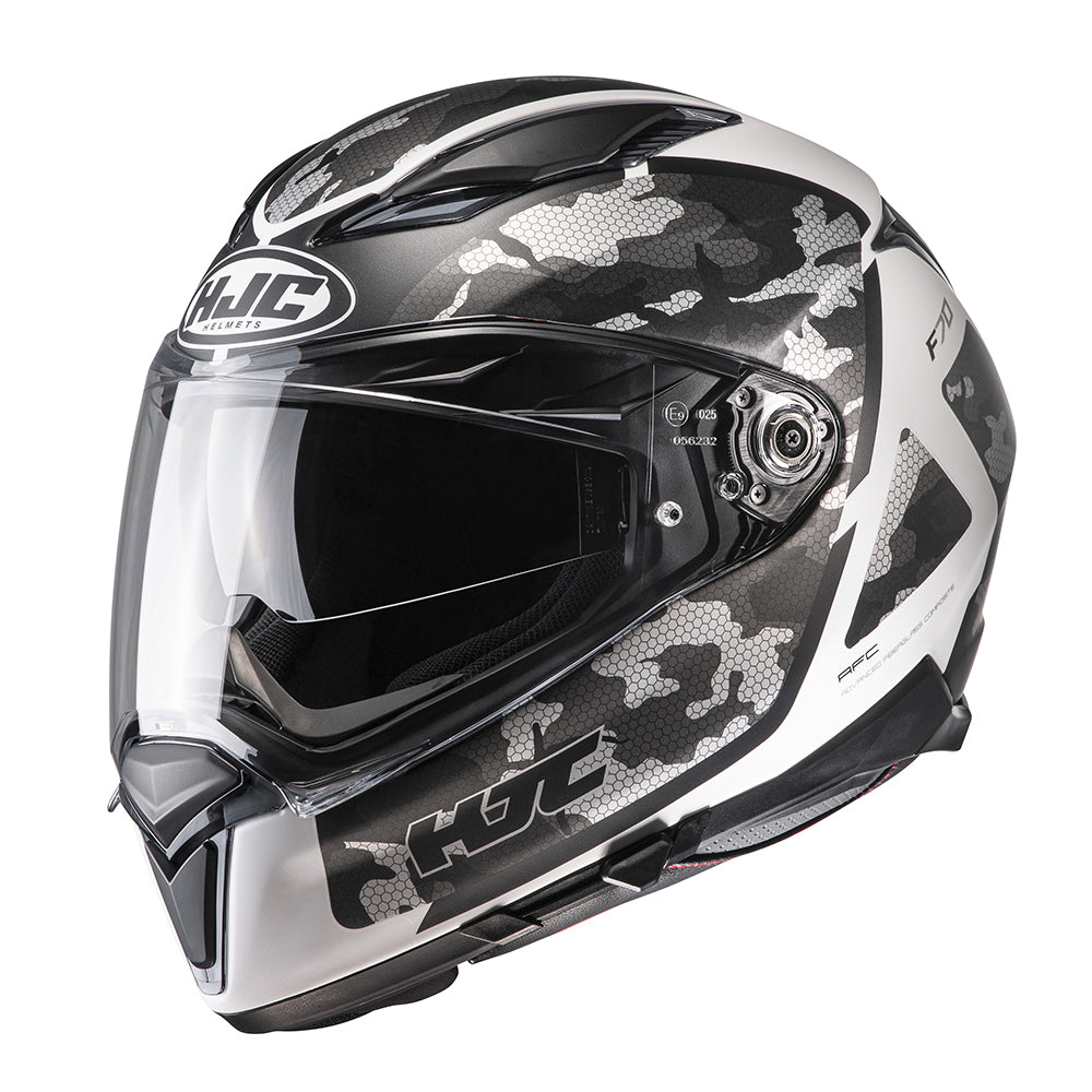 HJC F70 Katra Full Face Helmet MC10SF White - ThrottleChimp