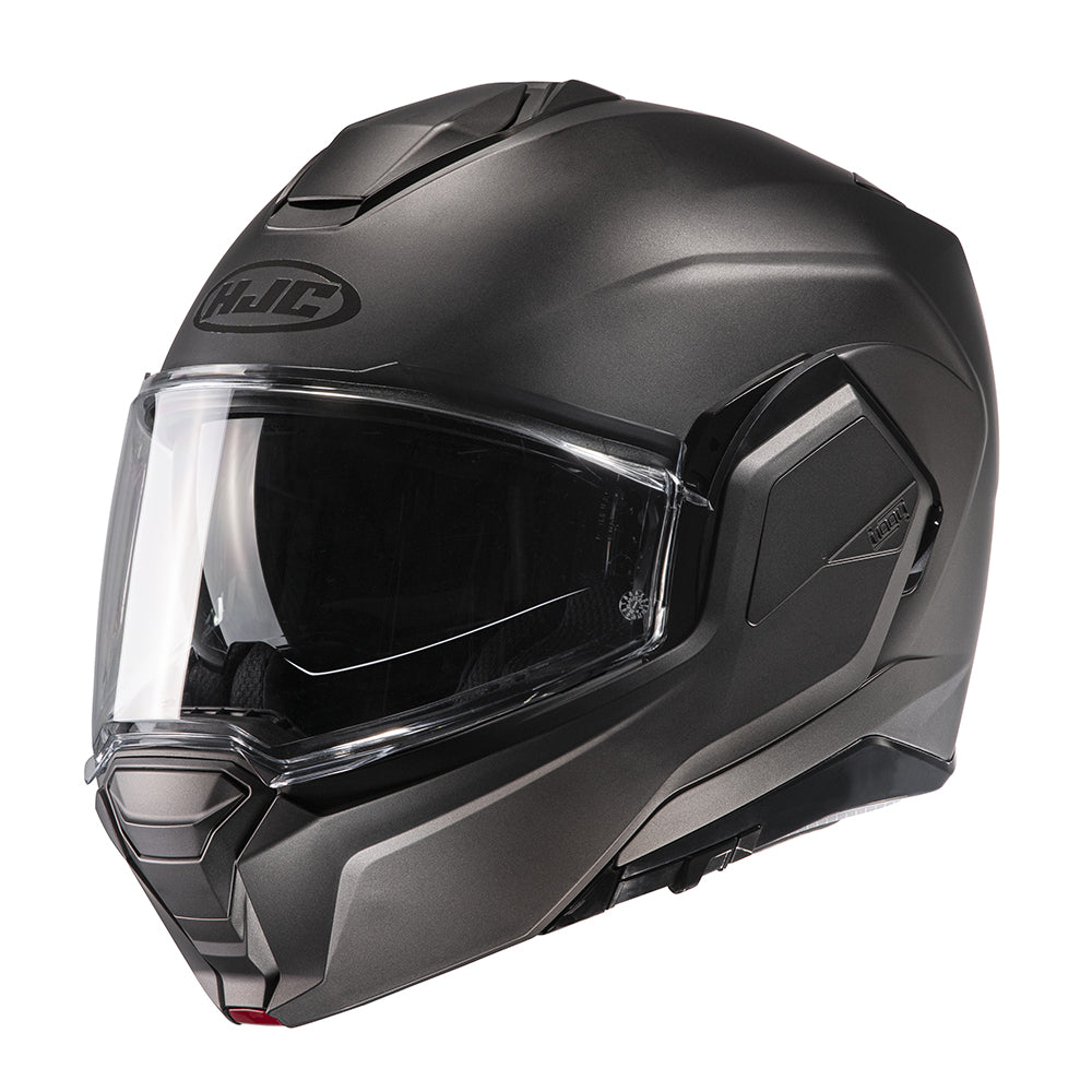 HJC I100 Semi Flat Flip-Up Helmet Titanium - ThrottleChimp