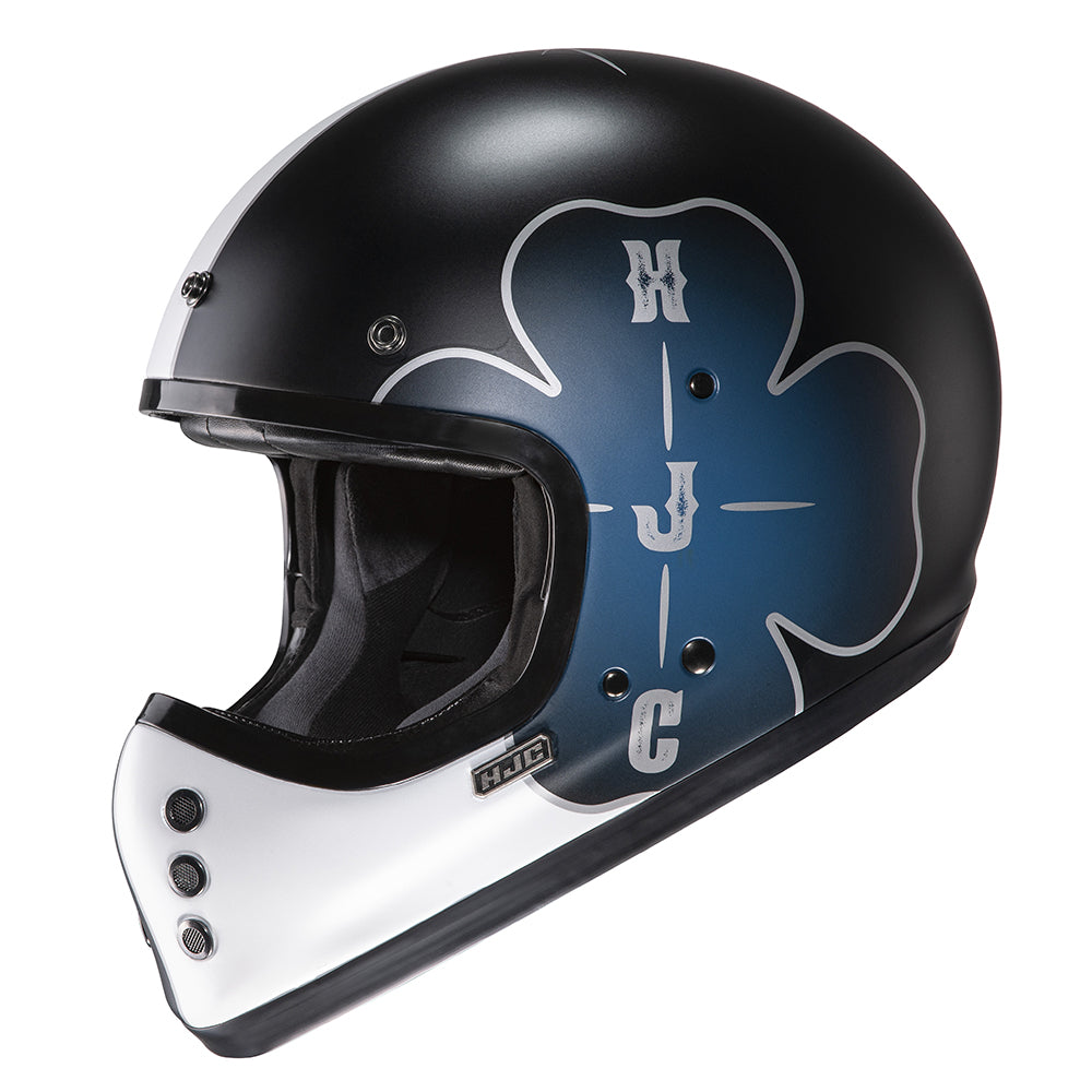 HJC V60 Ofera Full Face Helmet MC2SF Blue (Image 2) - ThrottleChimp