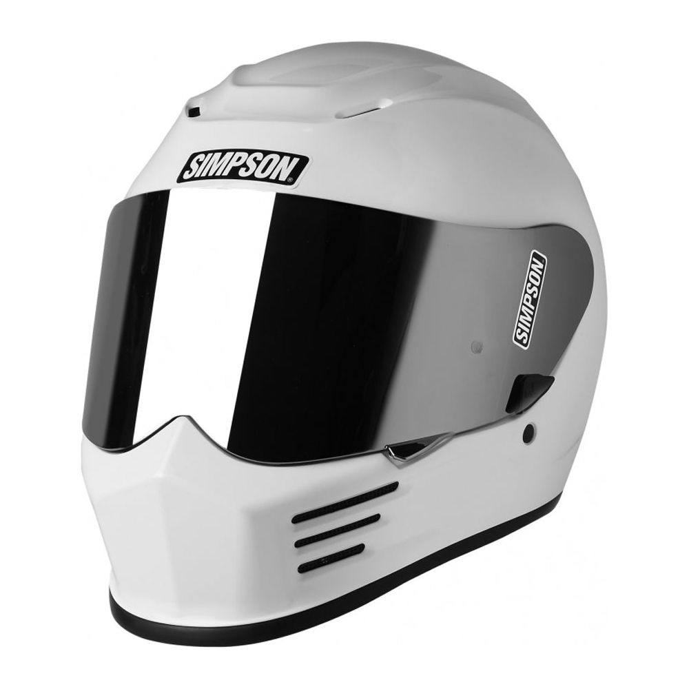 Simpson Speed Full Face Helmet Gloss White - ThrottleChimp