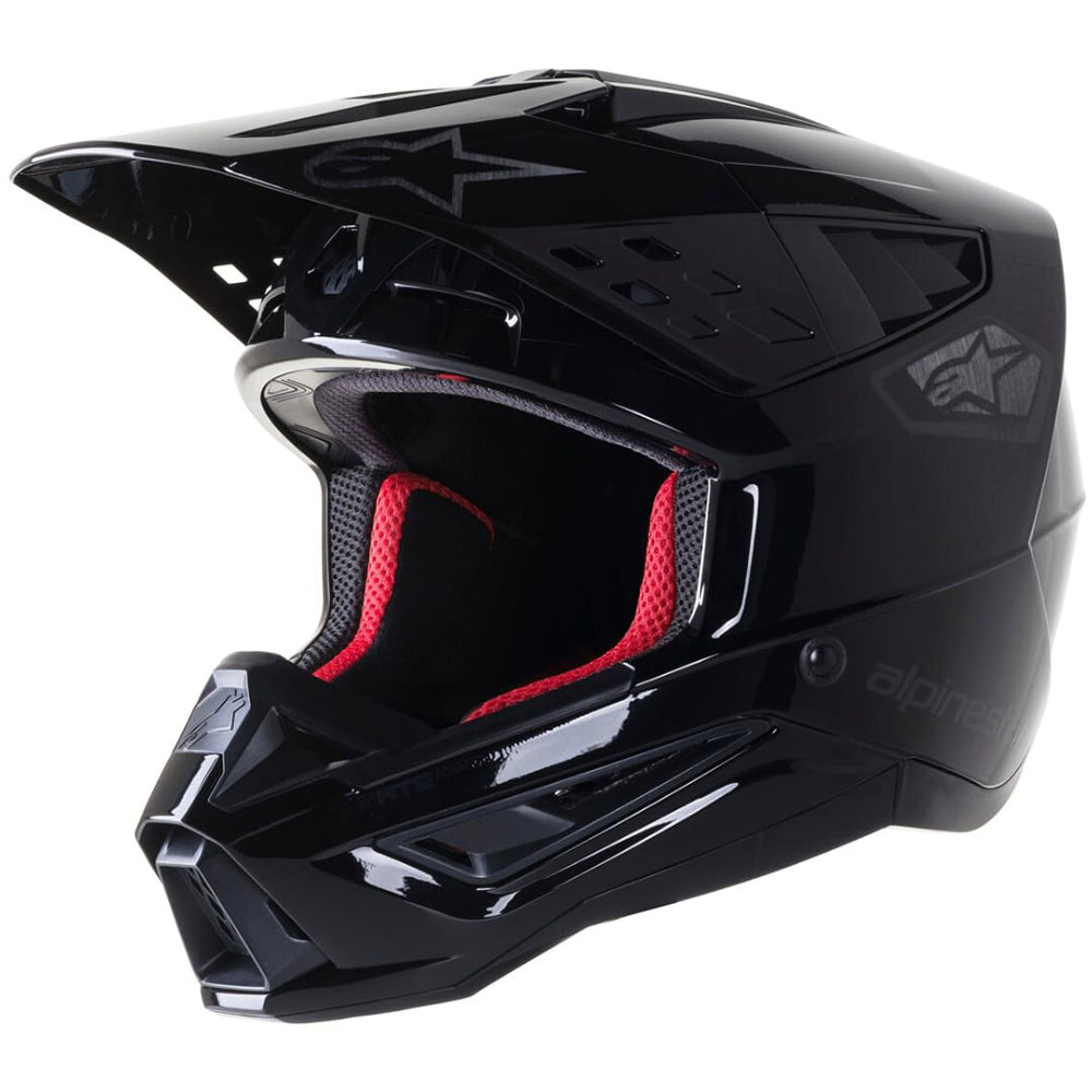 Alpinestars S-M5 Scout ECE Motocross Helmet Gloss Black / Silver FREE 1 YEAR Returns, FREE UK Delivery | ThrottleChimp