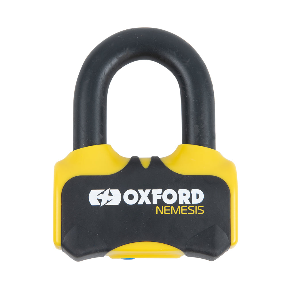 Oxford Nemesis Disc Lock Yellow / Black - 16mm - ThrottleChimp