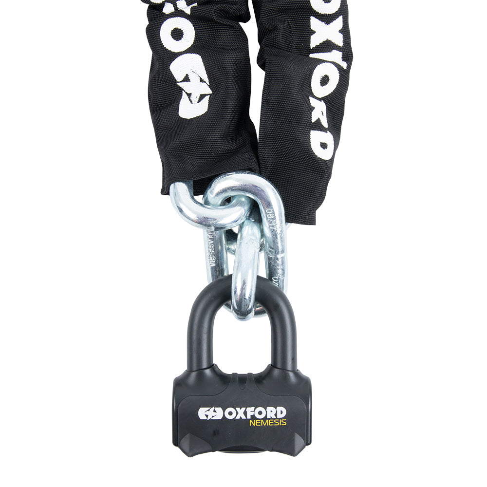 Oxford Nemesis Chain Lock Black - ThrottleChimp