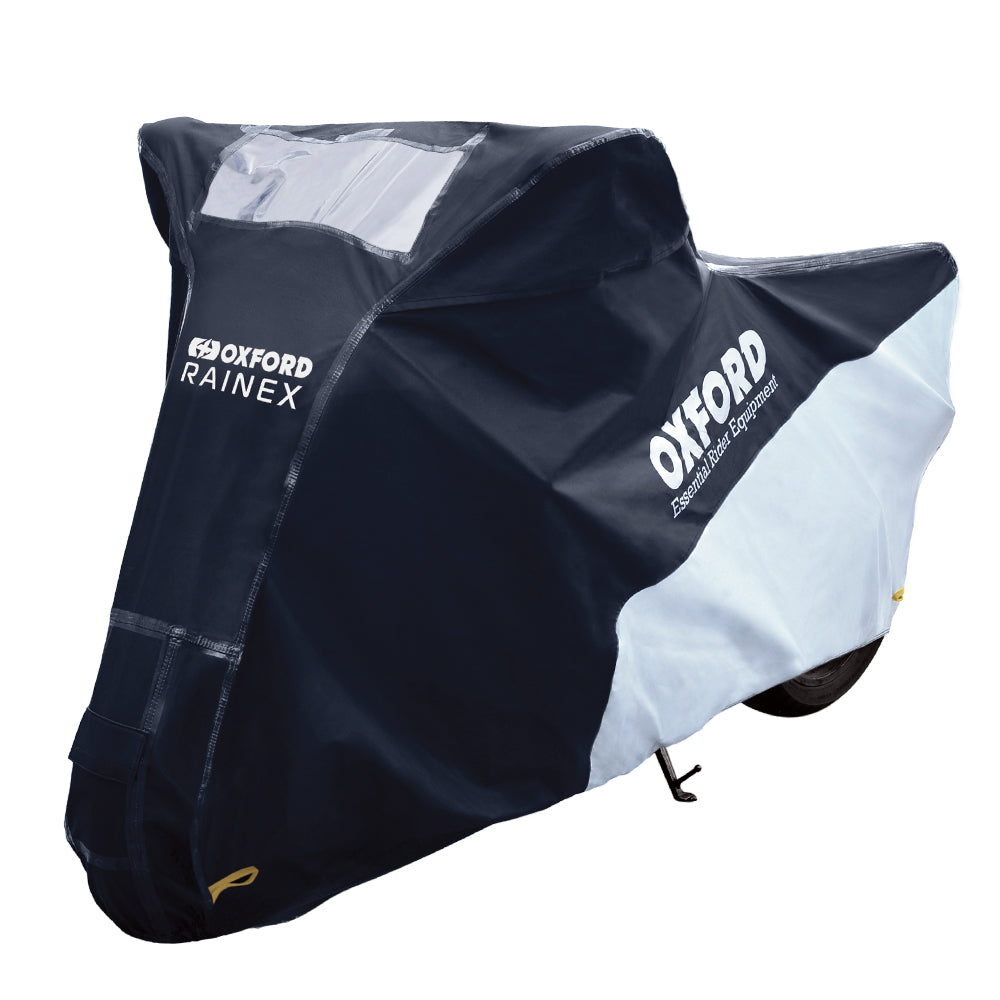 Oxford Rainex Outdoor Cover Black / White - ThrottleChimp