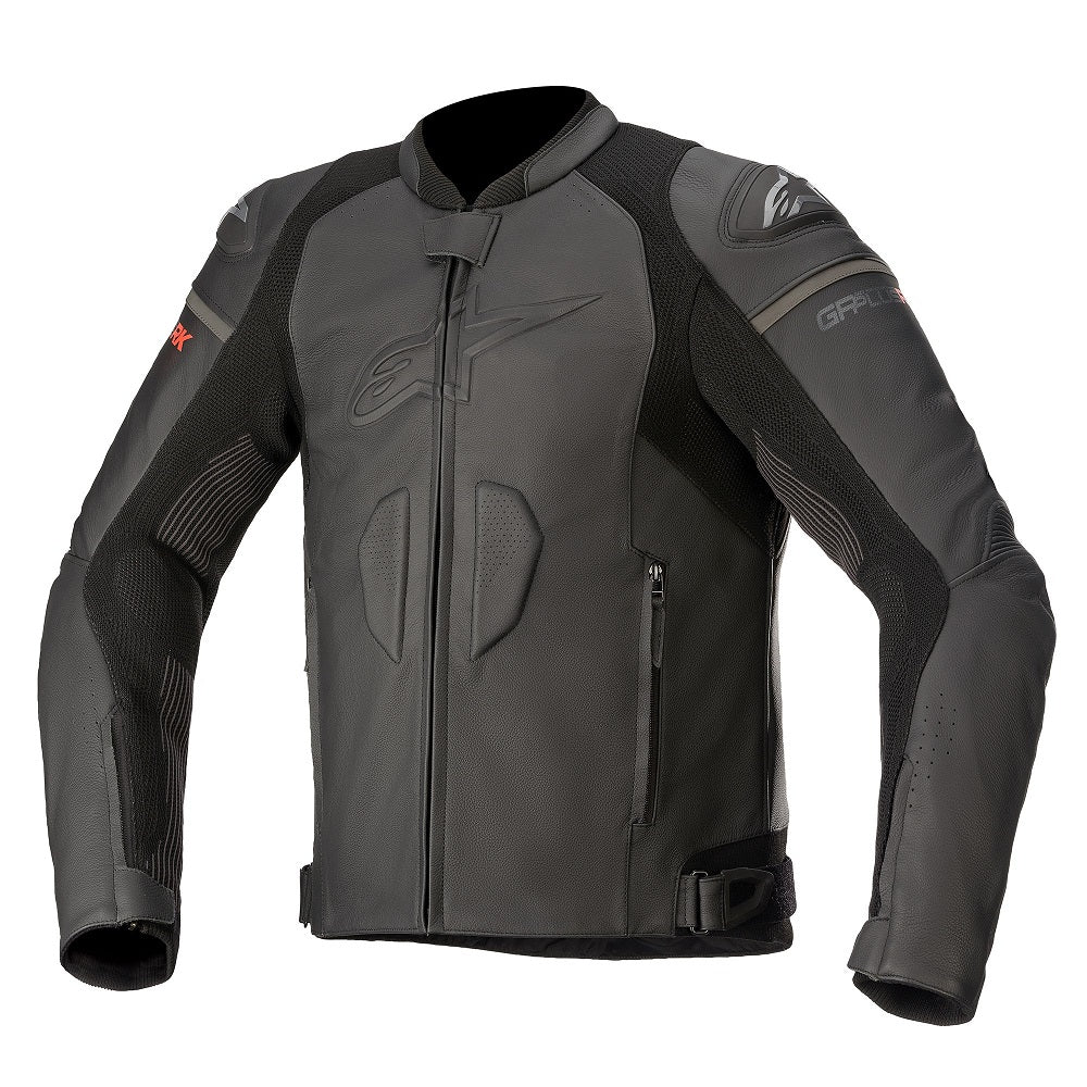 Alpinestars GP Plus R V3 Rideknit Leather Jacket Black / Black FREE 1 YEAR Returns, FREE UK Delivery | ThrottleChimp