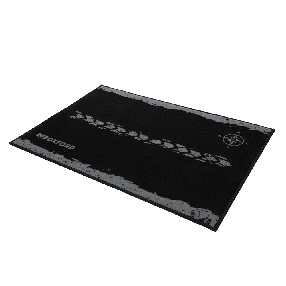 Oxford Garage Door Mat Adventure Black - 90 x 60cm - ThrottleChimp