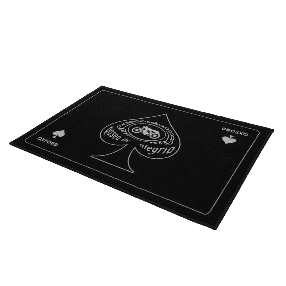 Oxford Garage Door Mat Scrambler Black - 90 x 60cm - ThrottleChimp