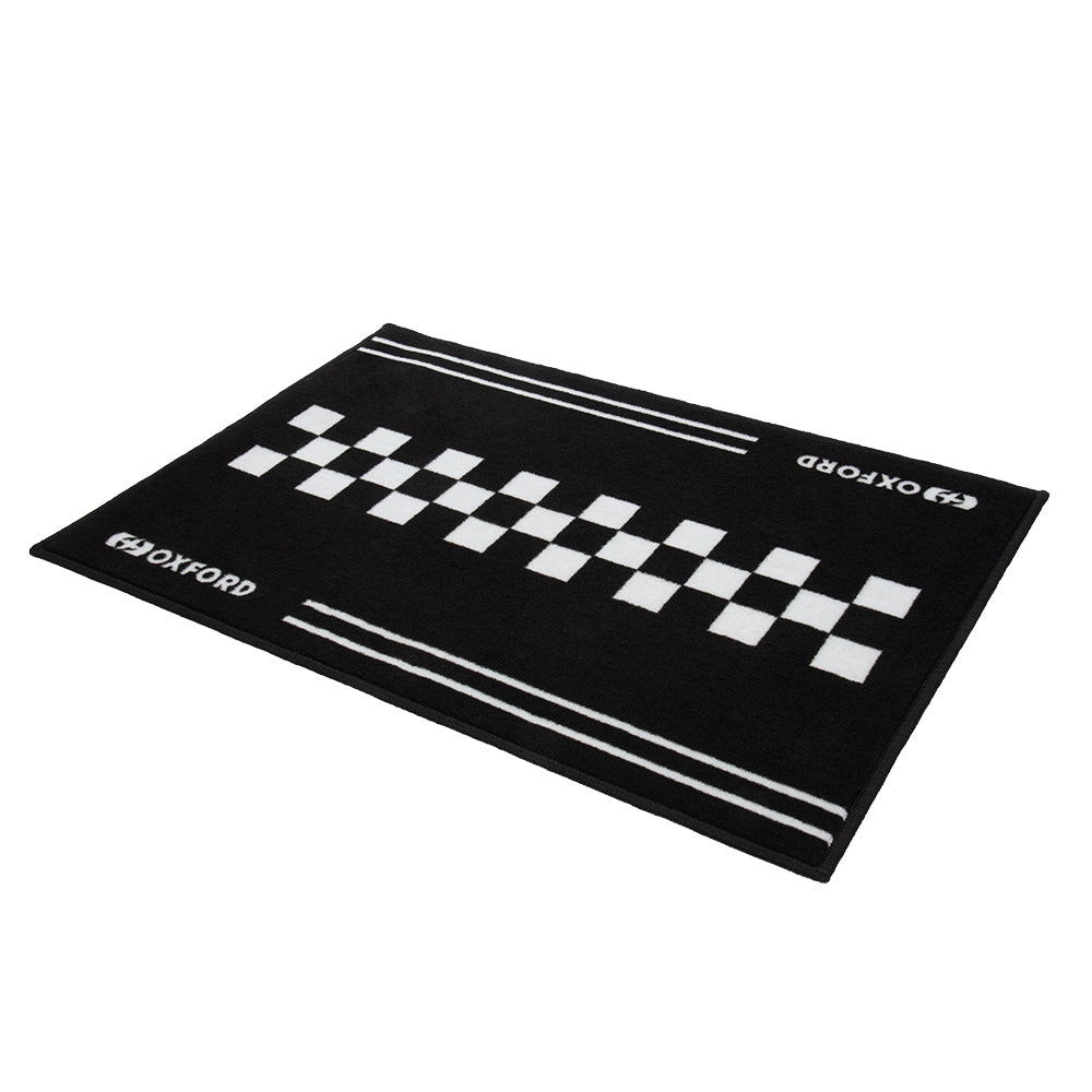 Oxford Garage Door Mat Cafe Black - 90 x 60cm - ThrottleChimp