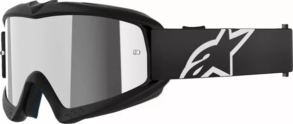 Alpinestars Vision Corp Youth Goggles Black / Mirror Silver FREE 1 Year Return, FREE UK Shipping | ThrottleChimp