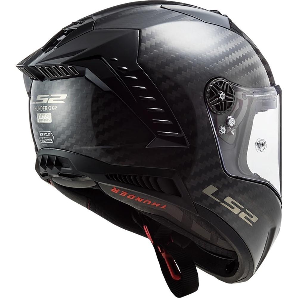 LS2 FF805 Thunder Carbon ECE 22.06 Full Face Helmet Gloss Carbon (Image 4) - ThrottleChimp