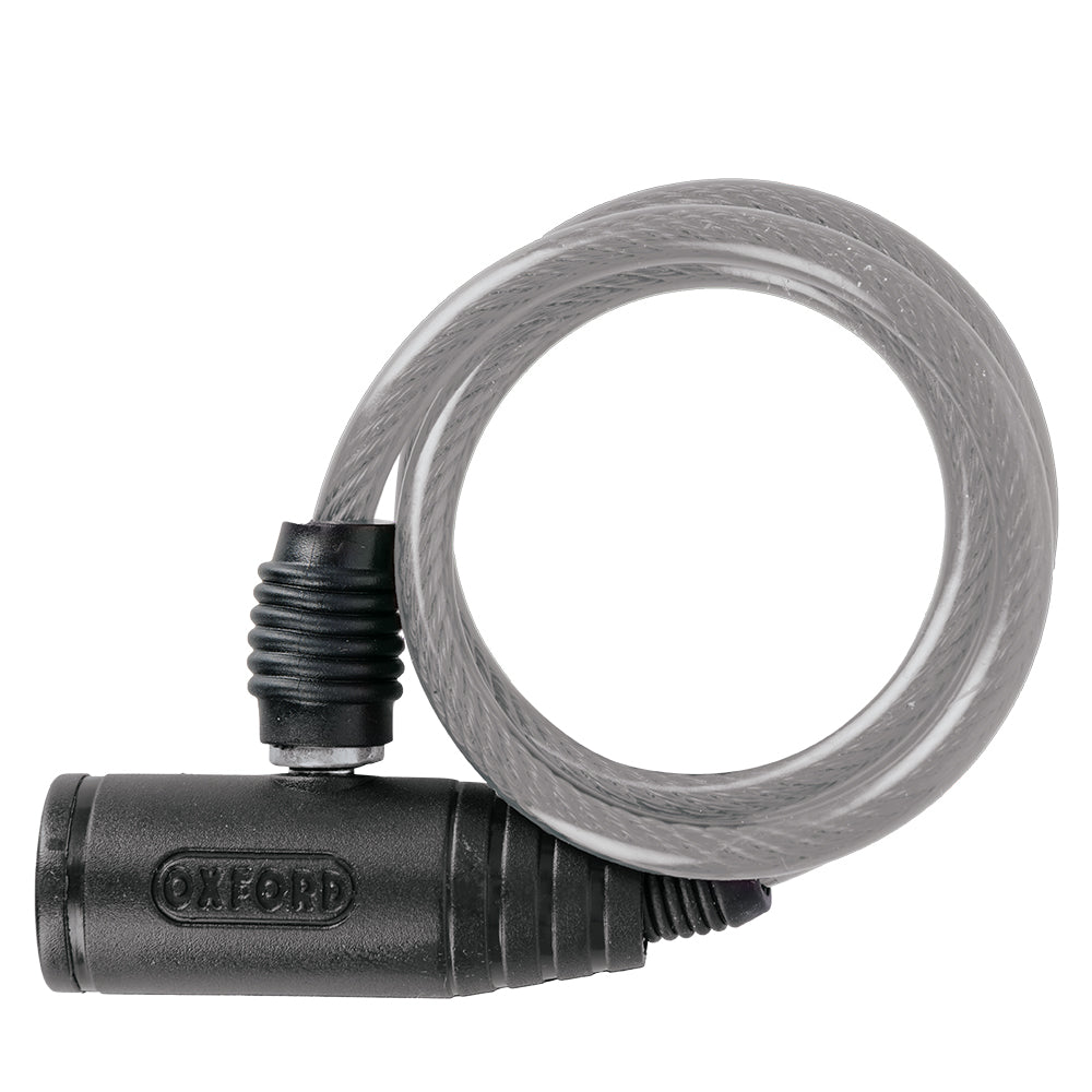 Oxford Bumper Cable Lock Clear - 600 mm x 6 mm - ThrottleChimp